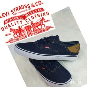 Shoes | Denim Blue Levis Sneakers 